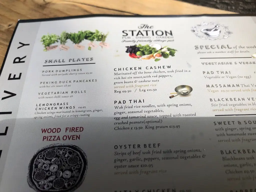 Menu_The Station Pub_South Nutfield_image_1