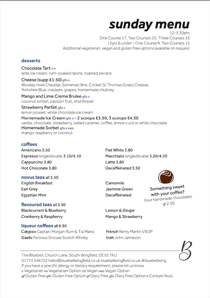 Menu_The Bluebell_South Wingfield_image_1