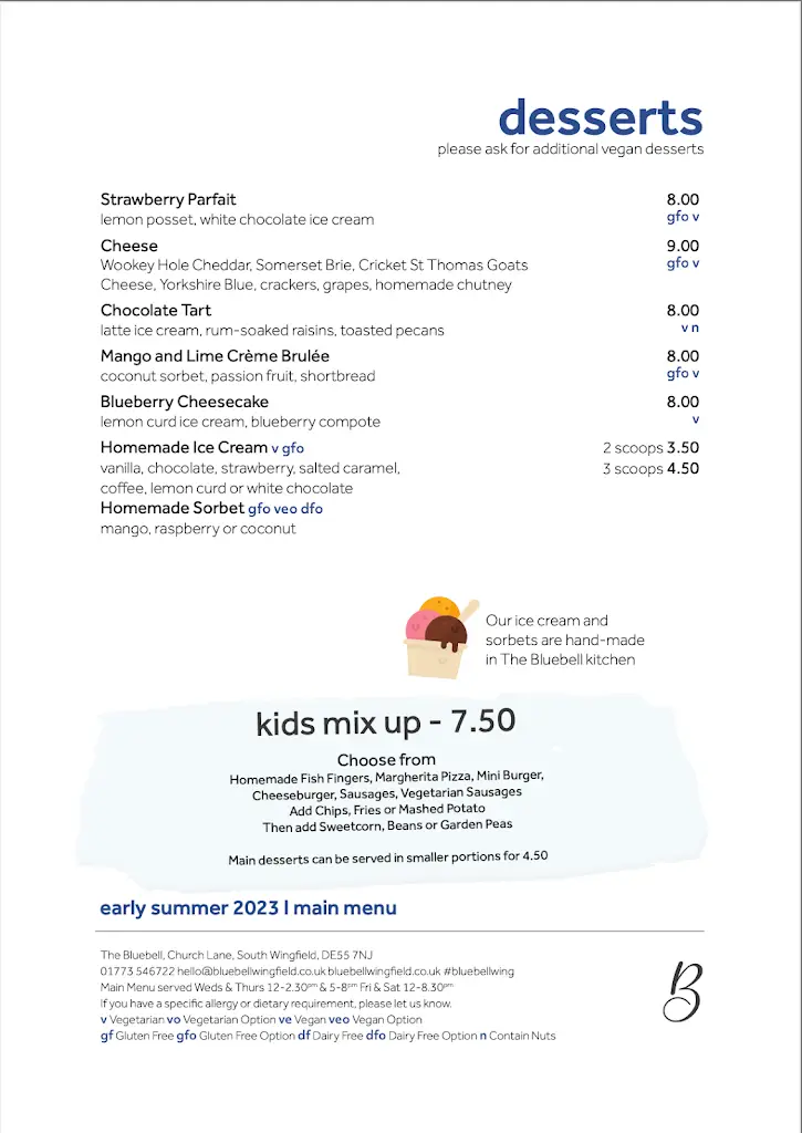 Menu_The Bluebell_South Wingfield_image_4