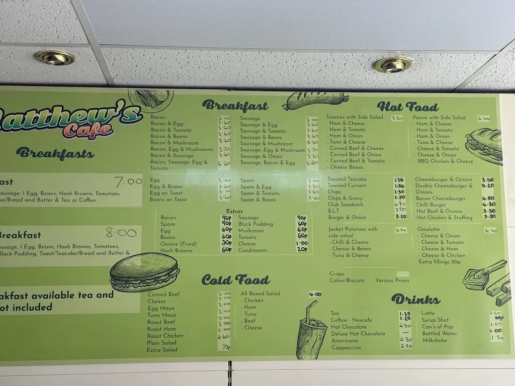 Menu_Matthew's Cafe_Southowram_image_1