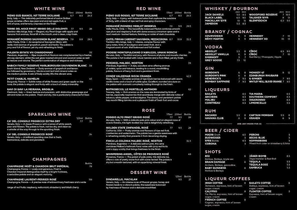 Menu_Marley's Brasserie Benfleet_South Benfleet_image_2