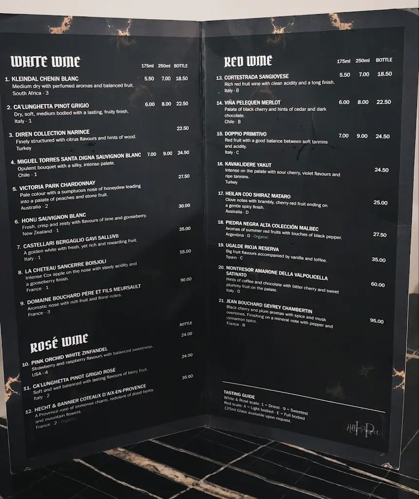 Menu_Marble Restaurant_South Benfleet_immagine_2