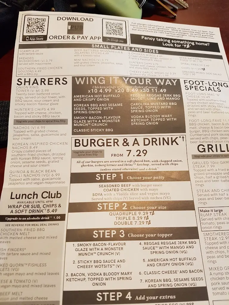 Menu_Half Crown_South Benfleet_image_2