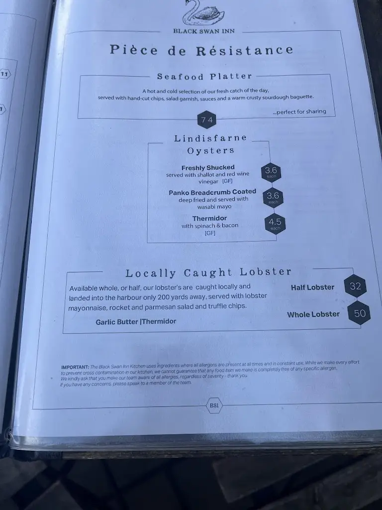 Menu_Black Swan Inn_Beadnell_image_2