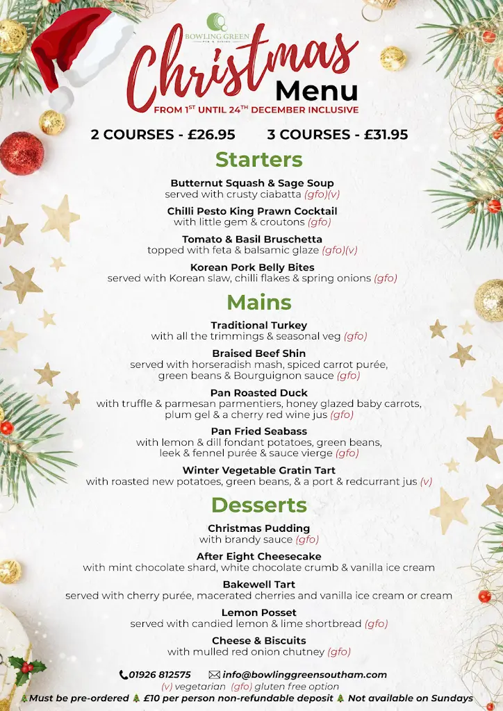 Menu_The Bowling Green_Southam_image_1