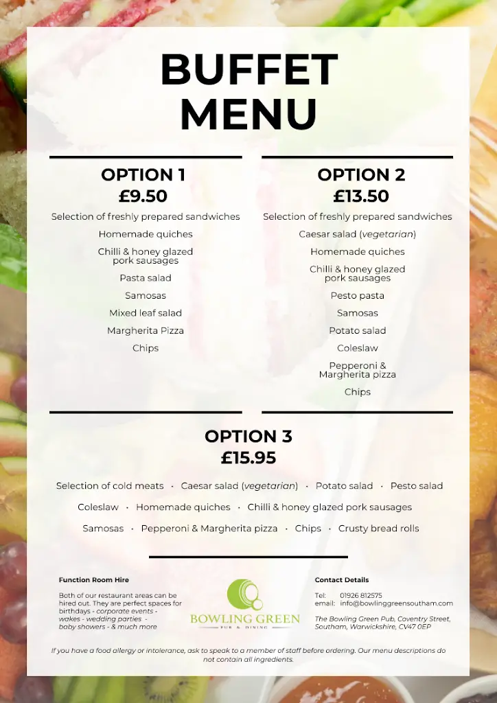 Menu_The Bowling Green_Southam_image_4