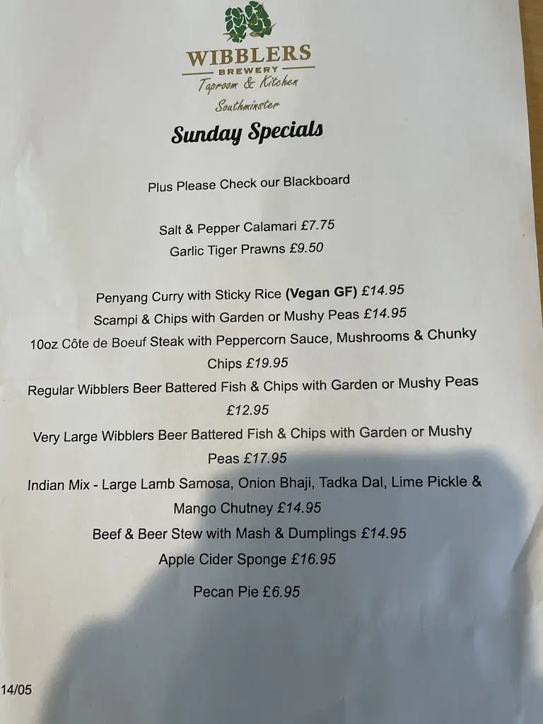 Menu_Wibblers Brewery, Taproom & Kitchen_Southminster_immagine_2