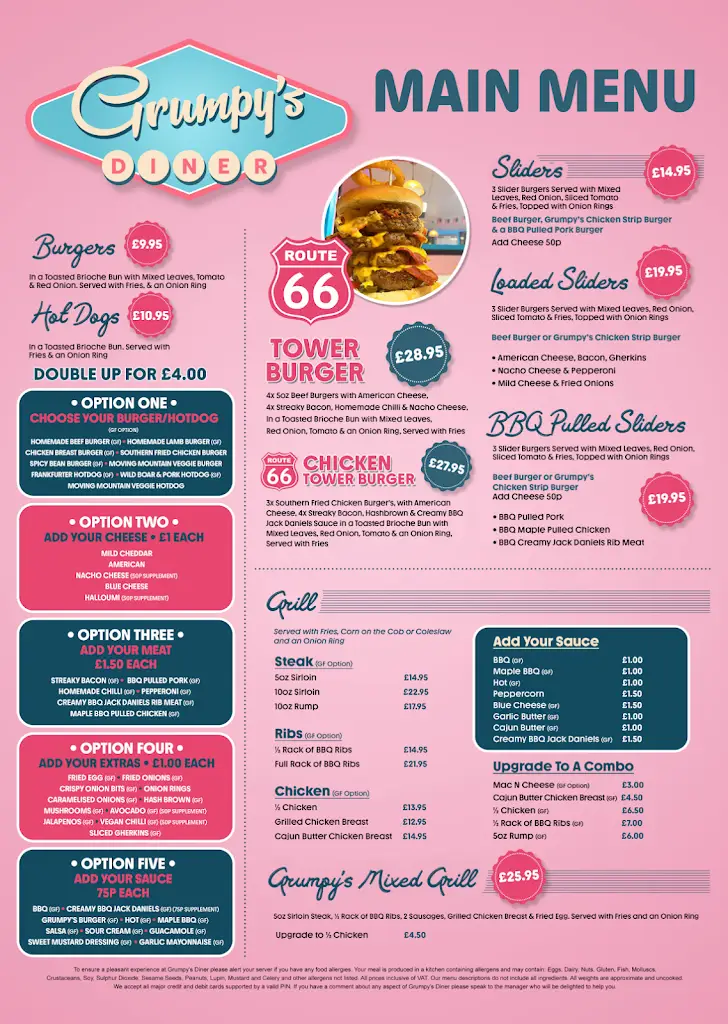 Menu_Grumpy's Diner_Southchurch Village_image_1