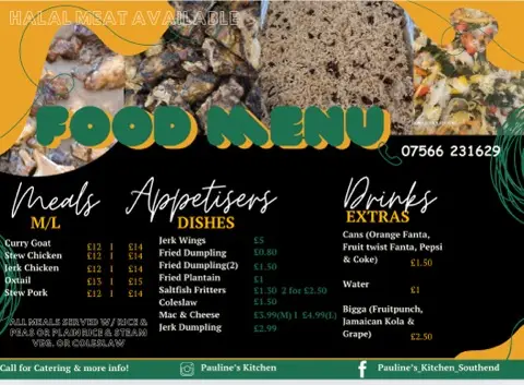 Menu_Pauline's Kitchen Southend_Southchurch Village_image_2