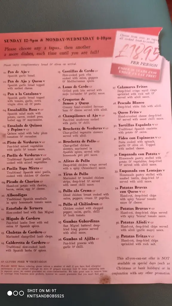 Menu_El Toro Restaurant_Bawtry_image_2