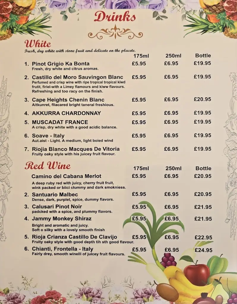 Menu_The Sultan Lounge_Southchurch Village_imagen_3