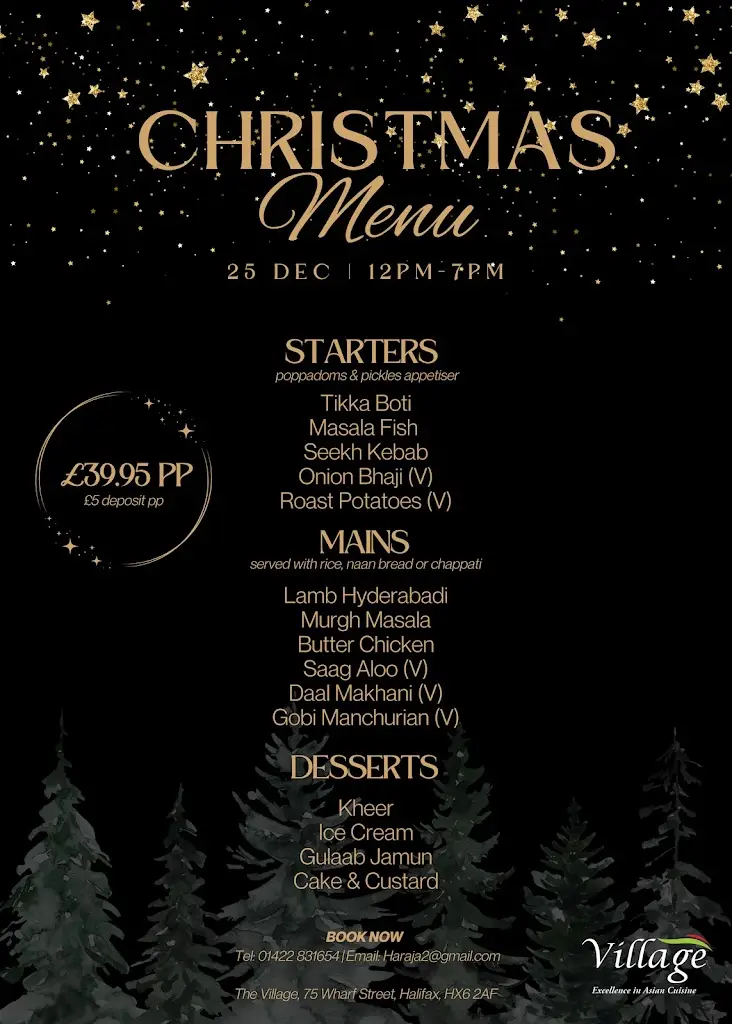 Menu_Village Restaurant_Sowerby Bridge_image_1