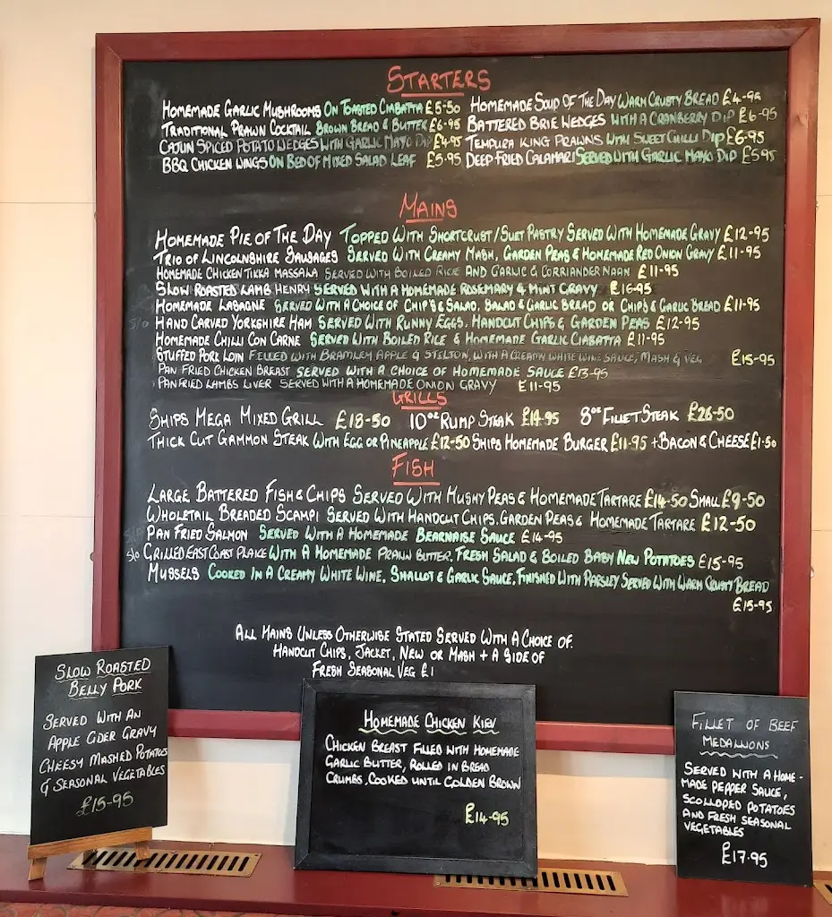 Menu_The Ship At Bawtry_Bawtry_imagen_1