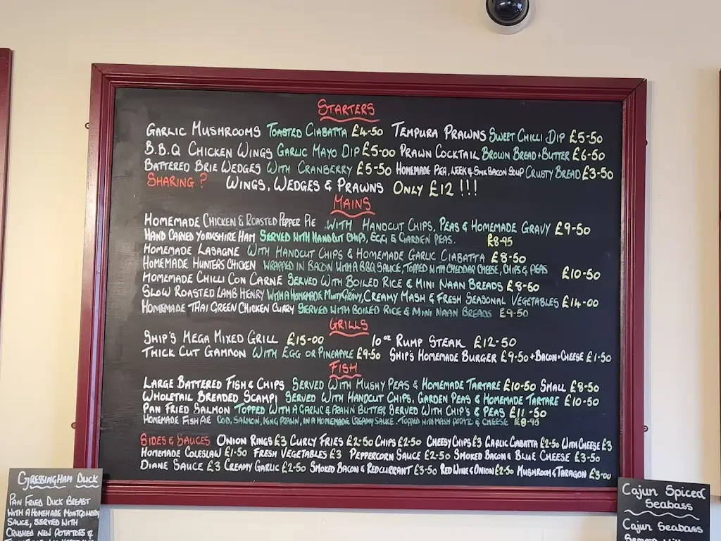 Menu_The Ship At Bawtry_Bawtry_imagen_4