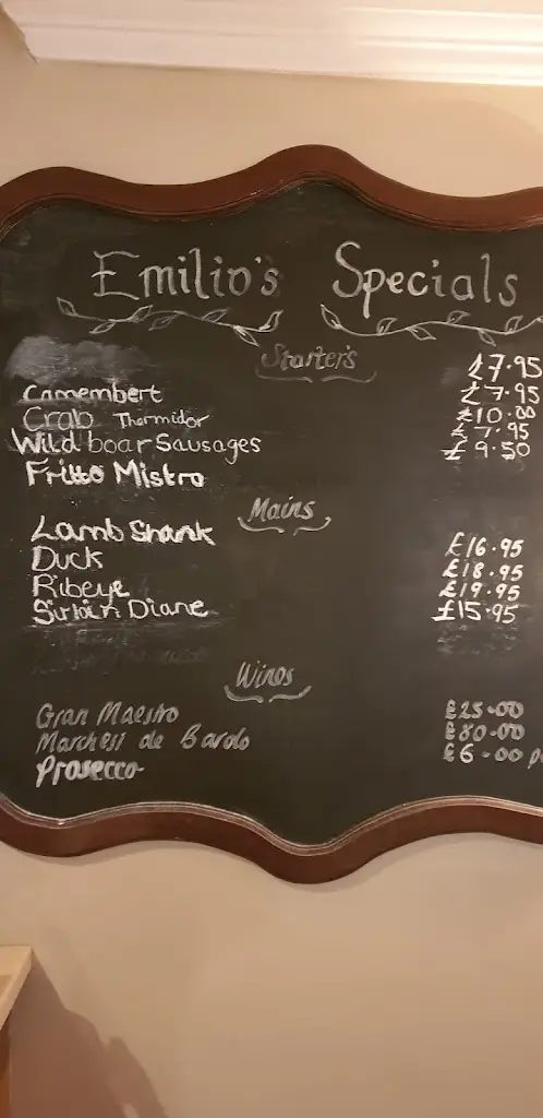 Menu_Emilio's Italian restaurant_Bawtry_image_2