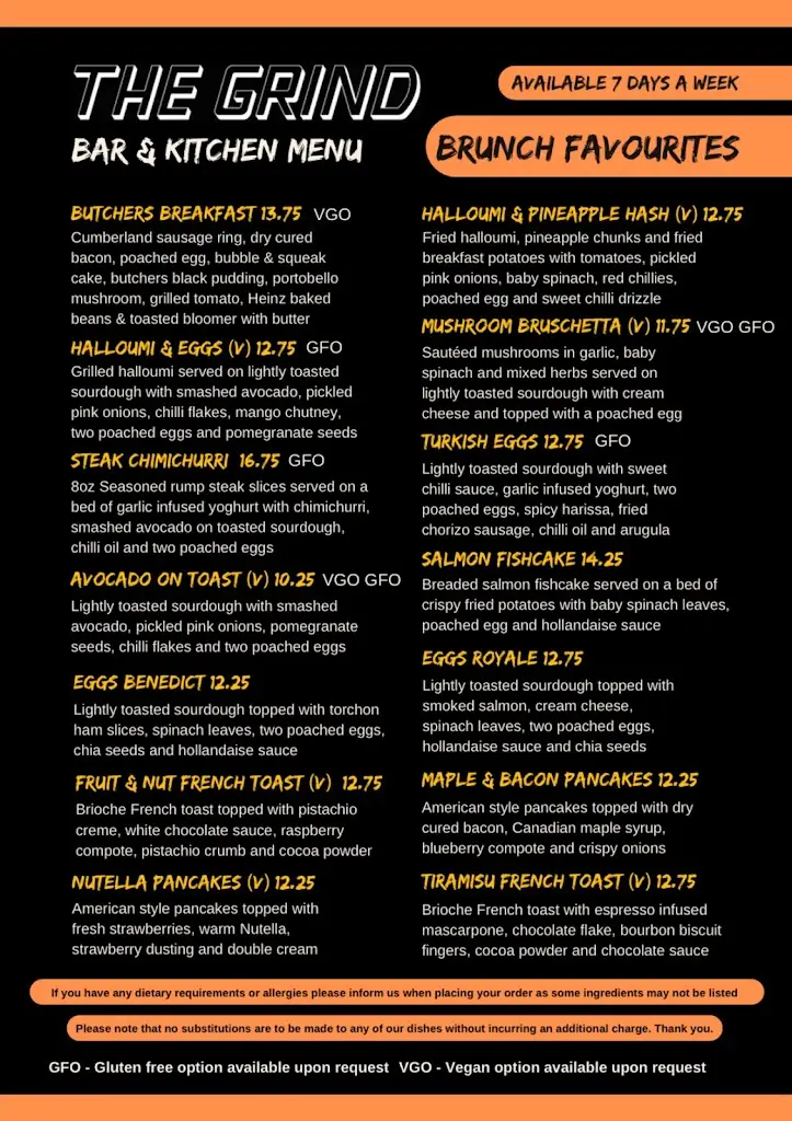 Menu_The Grind Bar And Kitchen_Spennymoor_image_1
