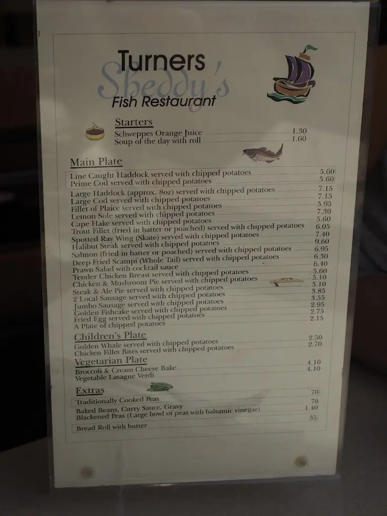 Menu_Turners Fish Restaurant_Spalding_image_2