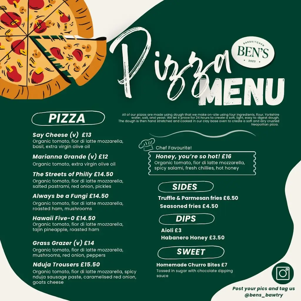 Menu_Ben's Bar & Kitchen_Bawtry_image_1