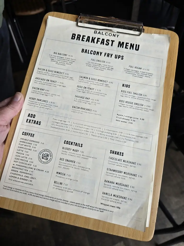 Menu_The Balcony Bar & Kitchen_St Ives_immagine_2