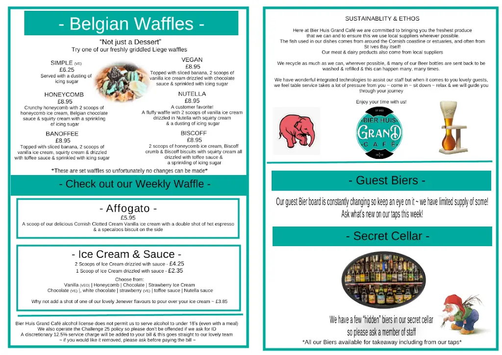 Menu_Bier Huis Grand Café_St Ives_image_1