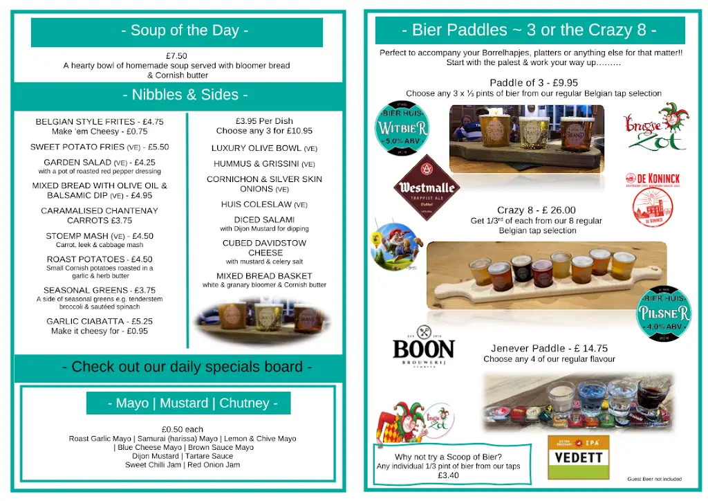Menu_Bier Huis Grand Café_St Ives_image_3