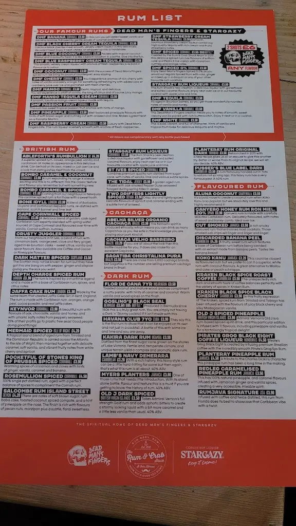 Menu_The Rum & Crab Shack_St Ives_image_3