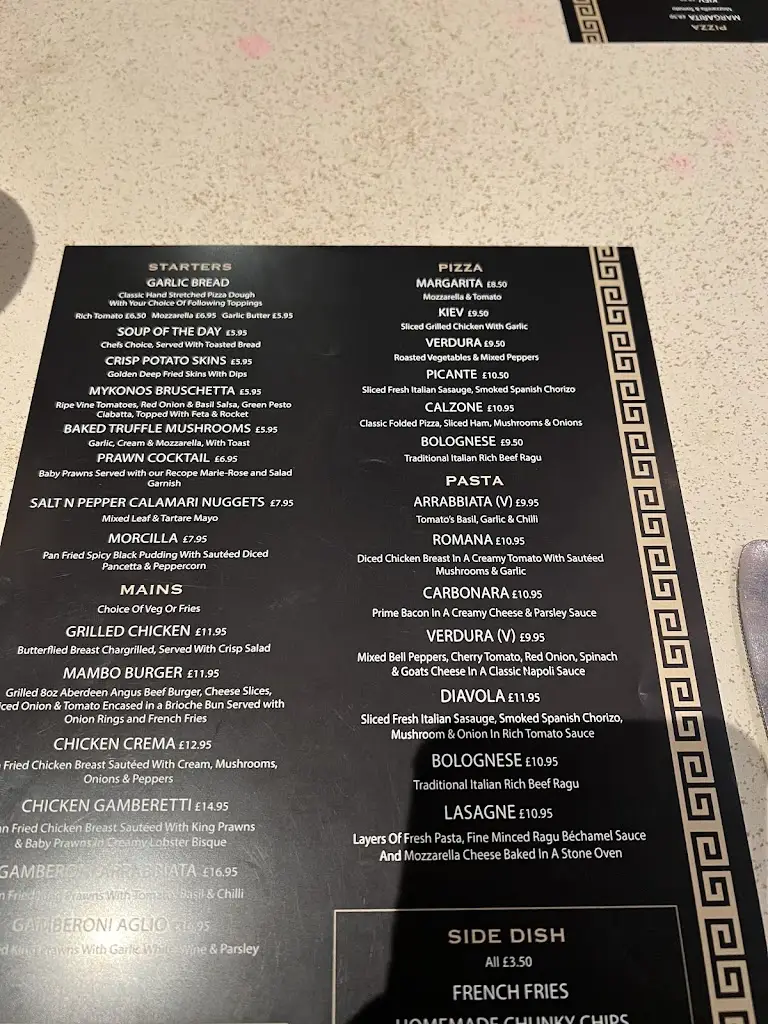 Menu_Mambo Wine and Dine_South Tyneside_image_4