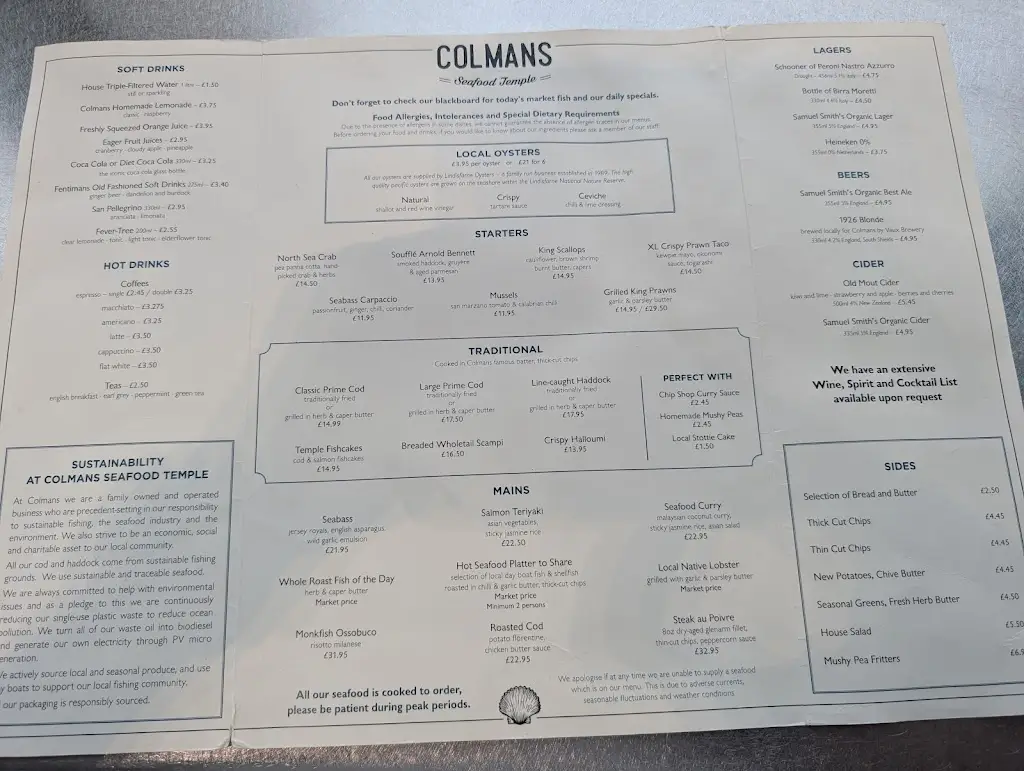 Menu_Colmans Seafood Temple_South Tyneside_image_2