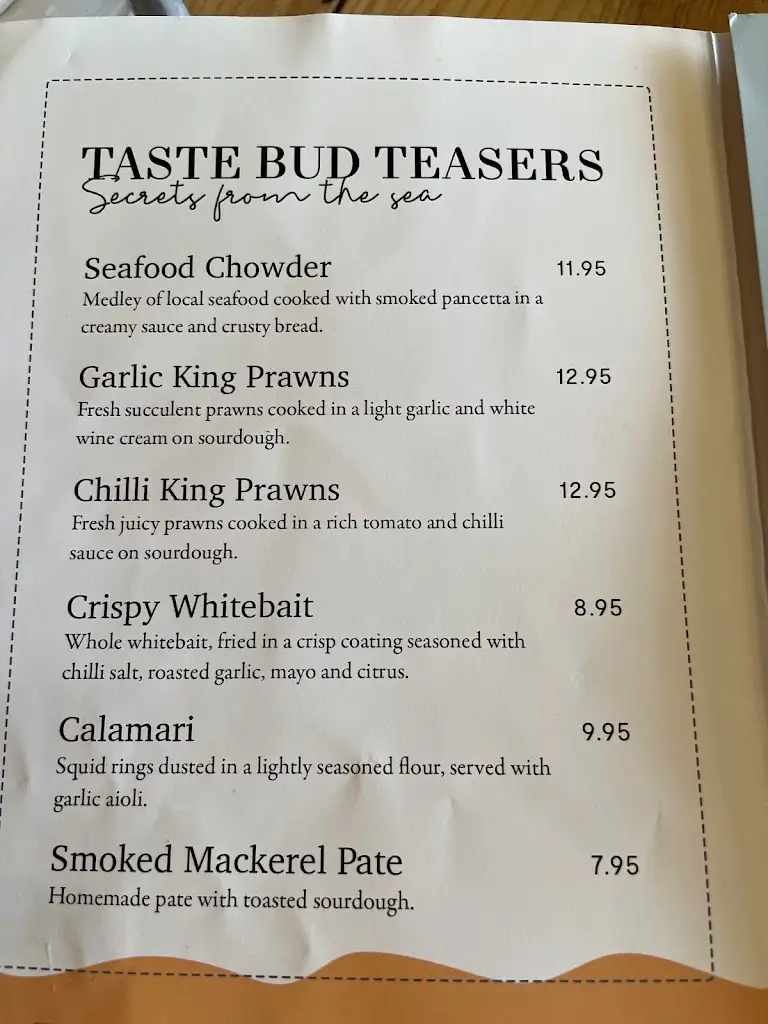 Menu_Marsden Grotto_South Tyneside_image_1