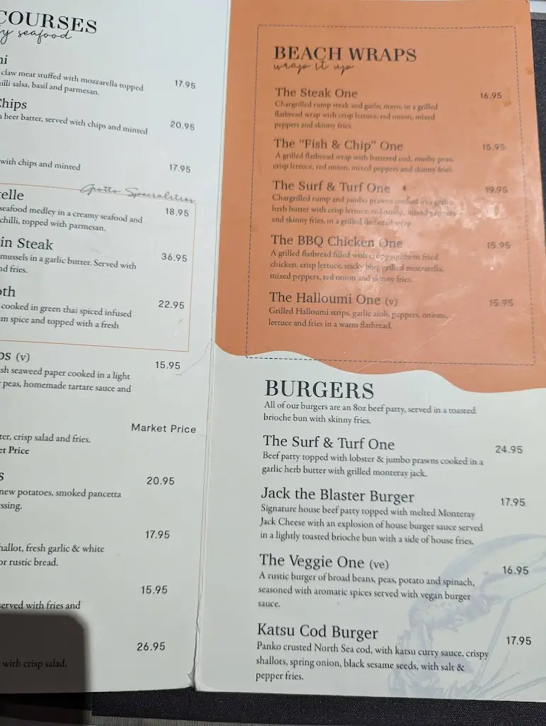 Menu_Marsden Grotto_South Tyneside_image_2