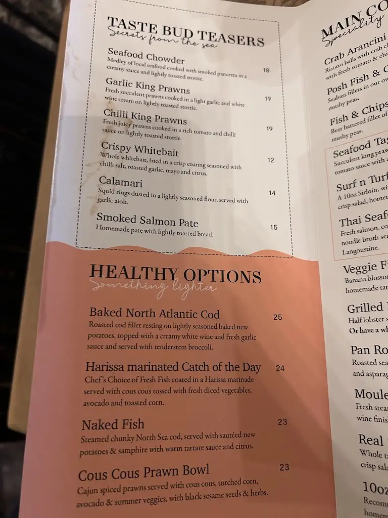 Menu_Marsden Grotto_South Tyneside_image_3