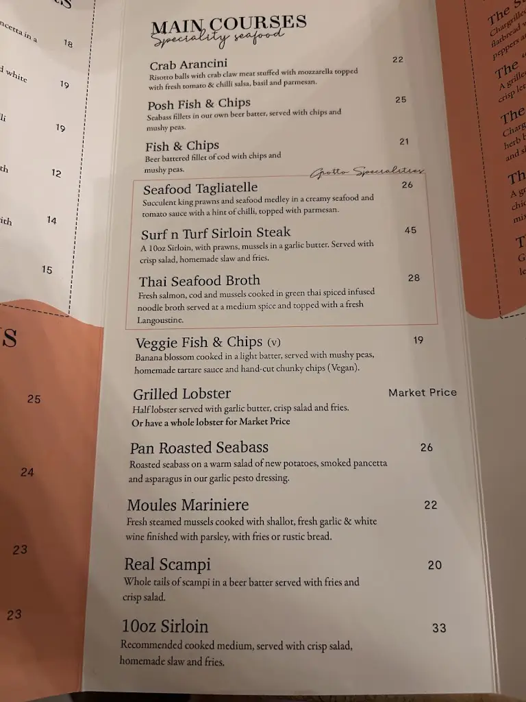 Menu_Marsden Grotto_South Tyneside_image_4