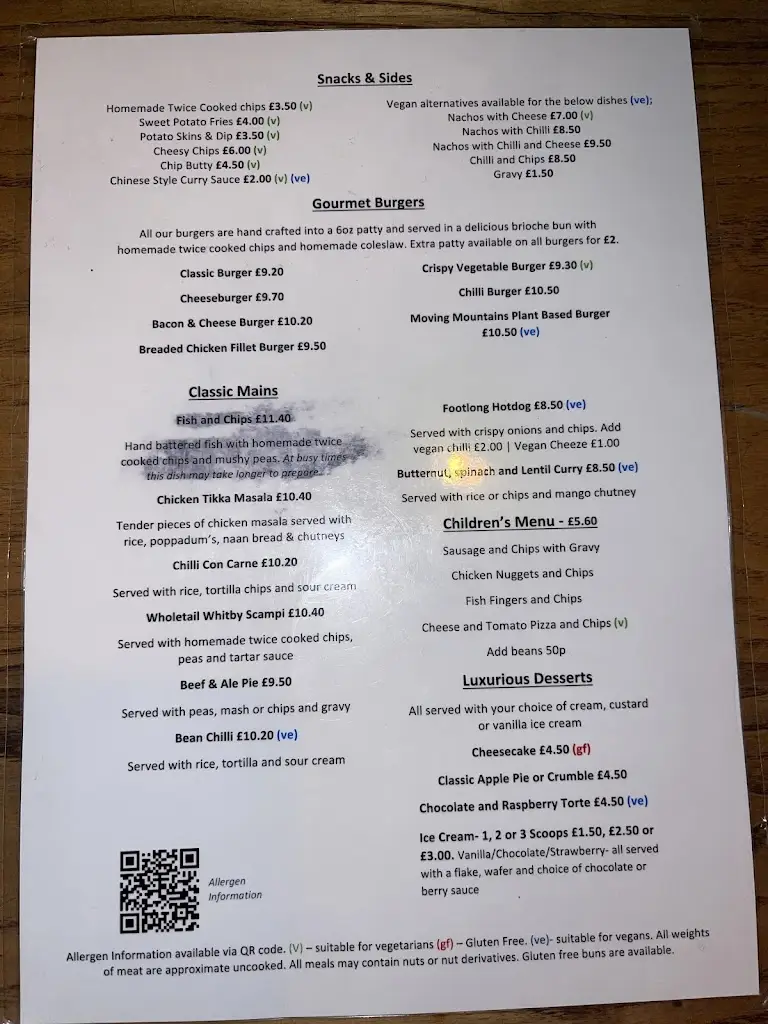 Menu_The Rattler_South Tyneside_image_3