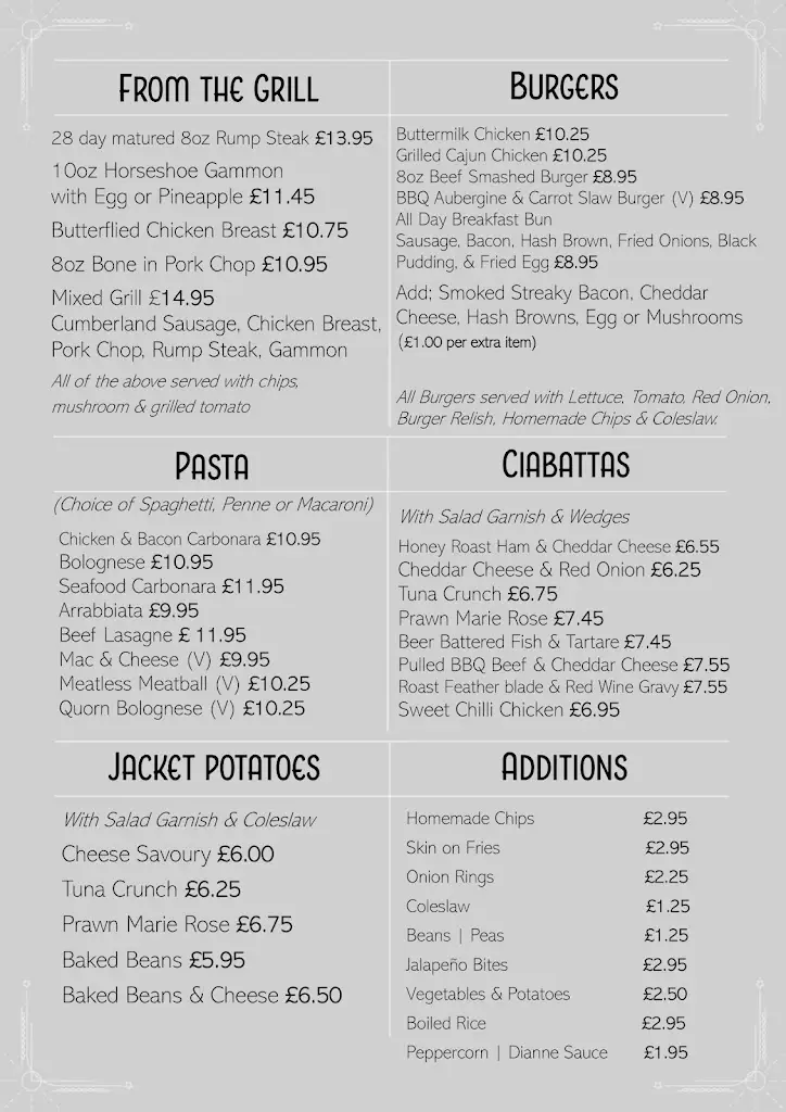 Menu_Harbour Lights Inn_South Tyneside_image_1