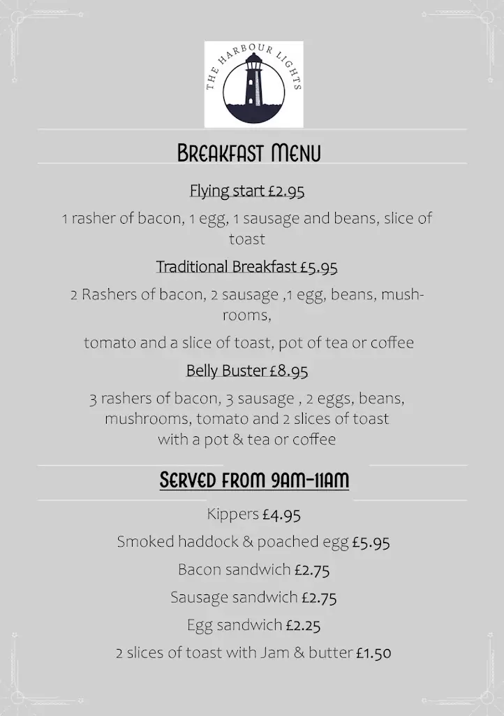 Menu_Harbour Lights Inn_South Tyneside_image_3