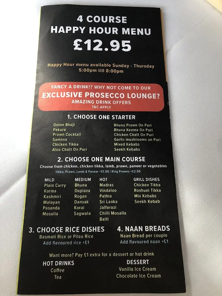 Menu_Namaste Indian Restaurant & Kings Prosecco Lounge_South Tyneside_image_3