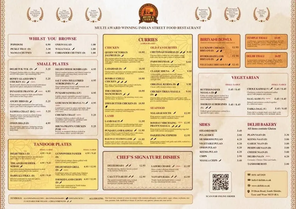 Menu_Delhi 6_South Tyneside_image_1