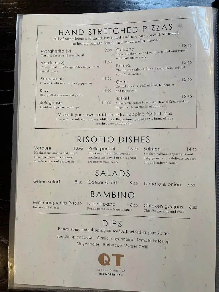 Menu_Hedworth Hall _South Tyneside_image_3