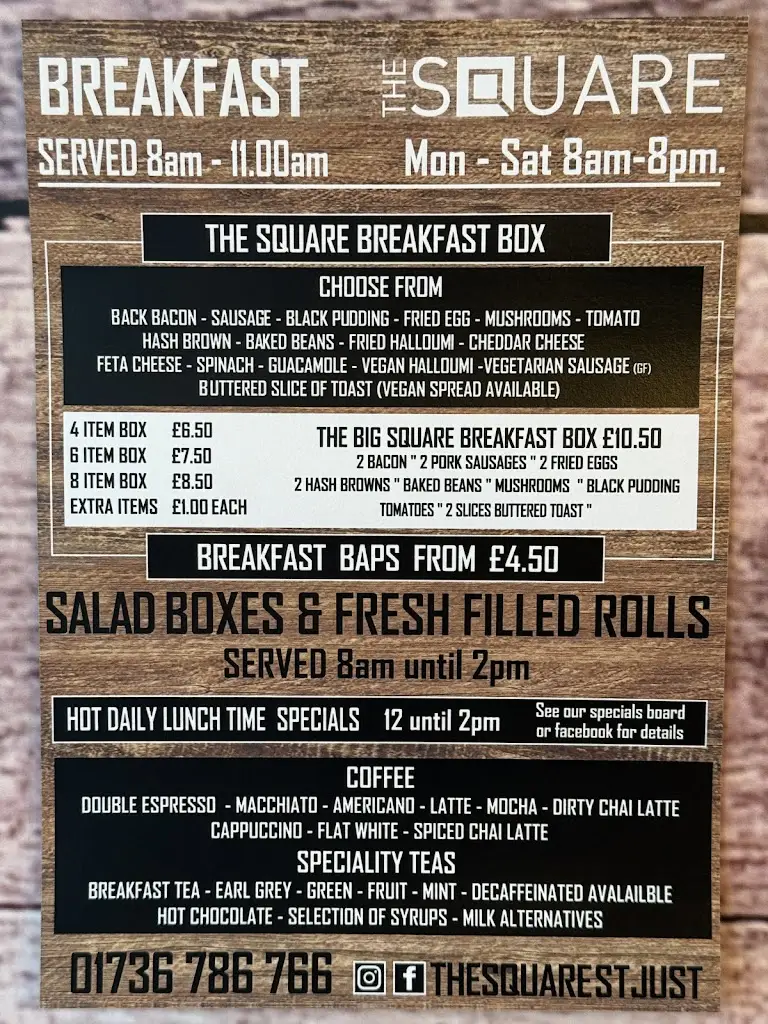 Menu_The Square_St Just_image_1