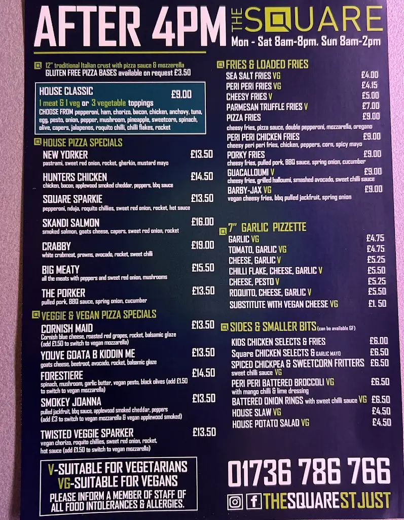 Menu_The Square_St Just_image_2