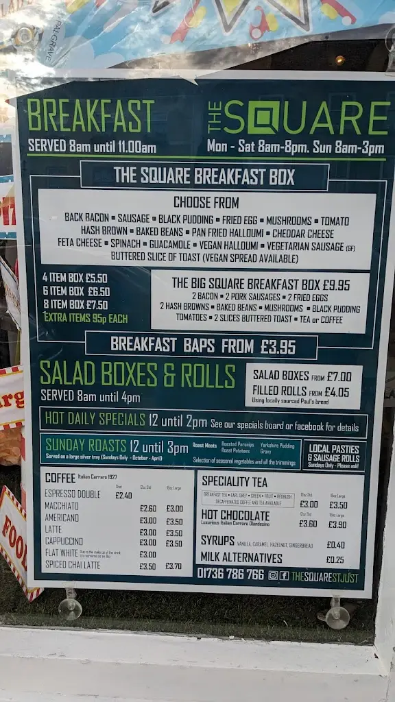 Menu_The Square_St Just_image_3