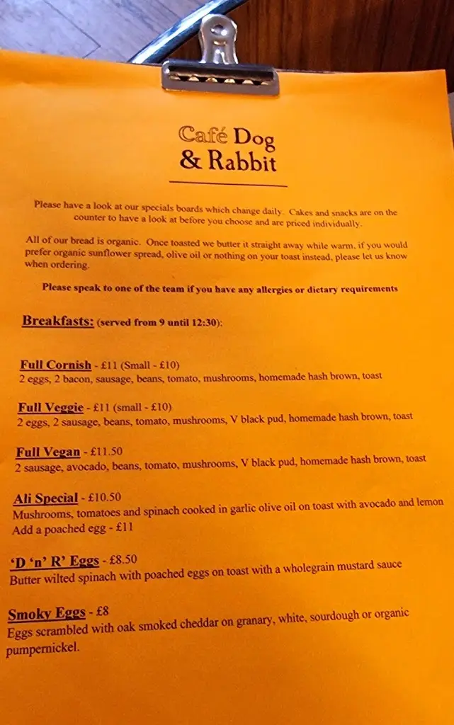 Menu_Cafe Dog & Rabbit_St Just_image_4