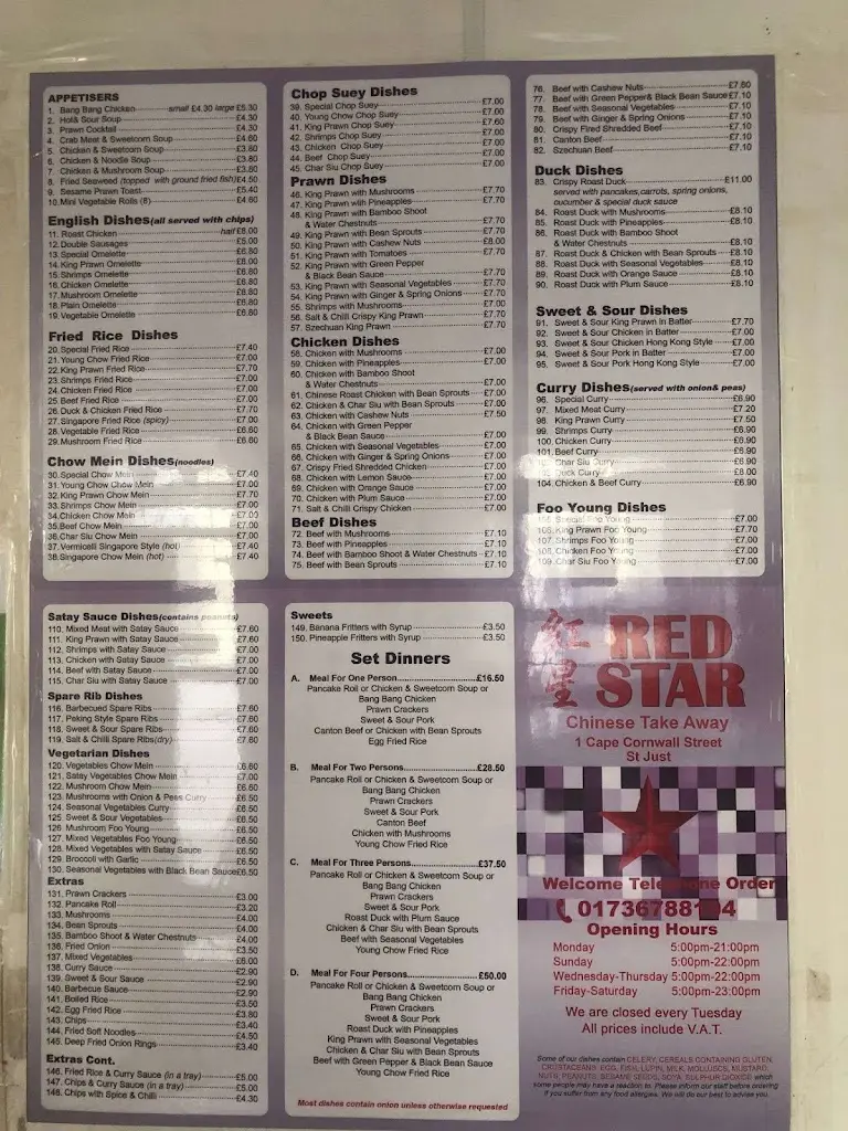 Menu_Red Star_St Just_image_1