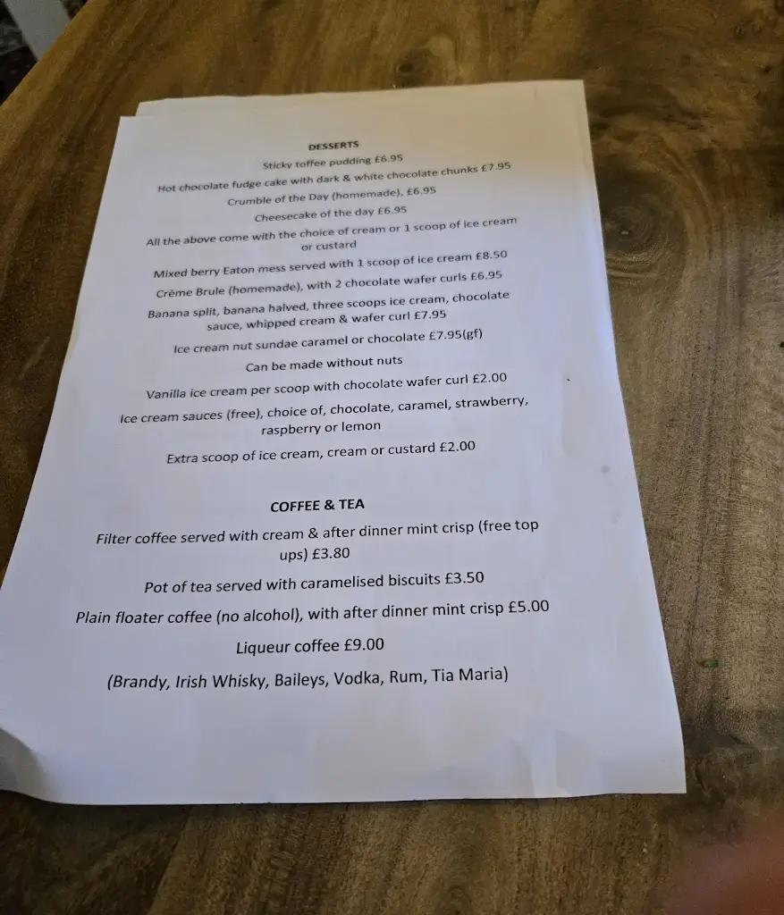 Menu_The Eaves Restaurant Ltd_Spilsby_immagine_1