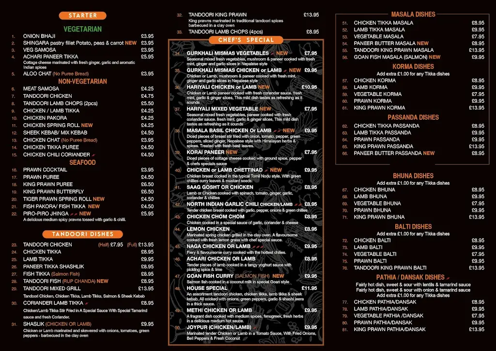 Menu_Masala hut_Spilsby_immagine_3