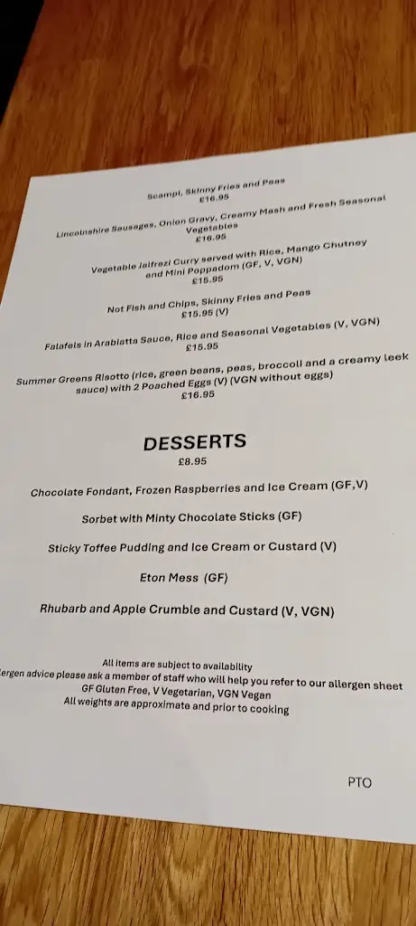 Menu_The Red Lion Inn_Spilsby_image_1