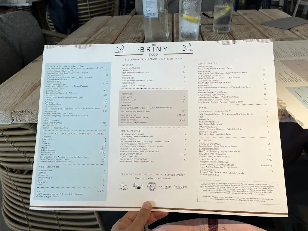Menu_The Briny_Southsea_image_2