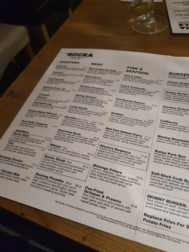 Menu_The Rocka Restaurant_Southsea_immagine_4
