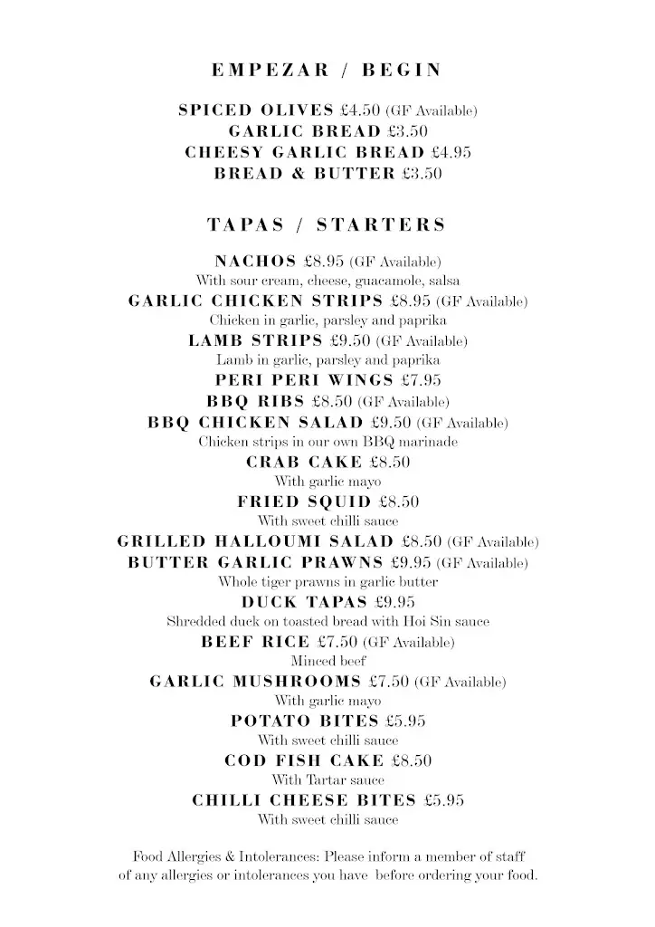 Menu_El Toro Southsea_Southsea_image_2