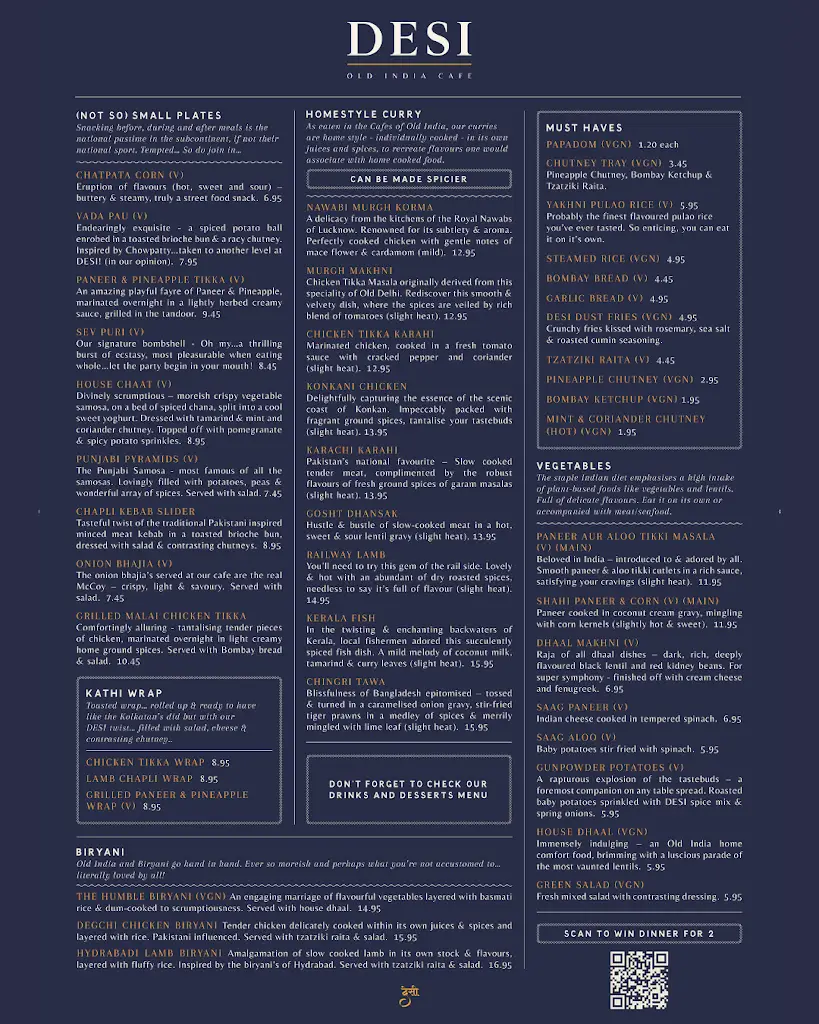 Menu_DESI - Old India Cafe_Southsea_image_1